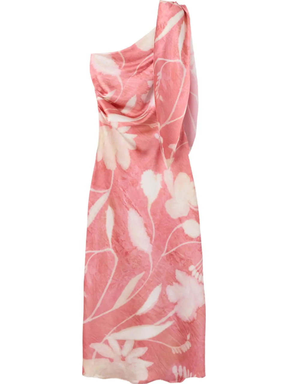 Mango gebloemde midi jurk- roze, foto 2