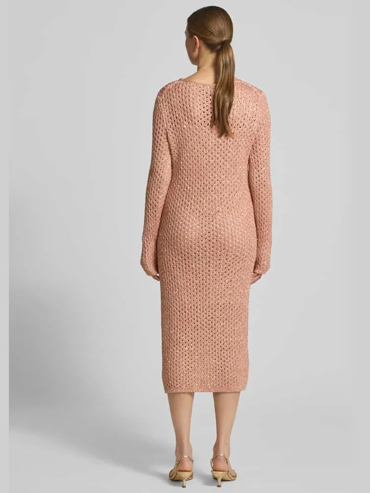 Marc Cain midi-jurk met wol rosé, foto 3