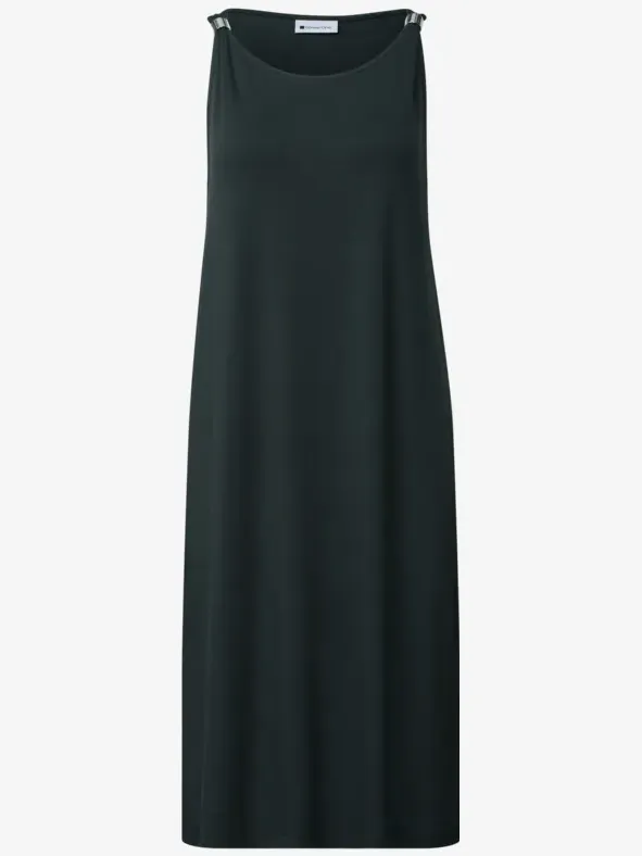 Street One Knielange jurk met gespdetail groen, foto 3