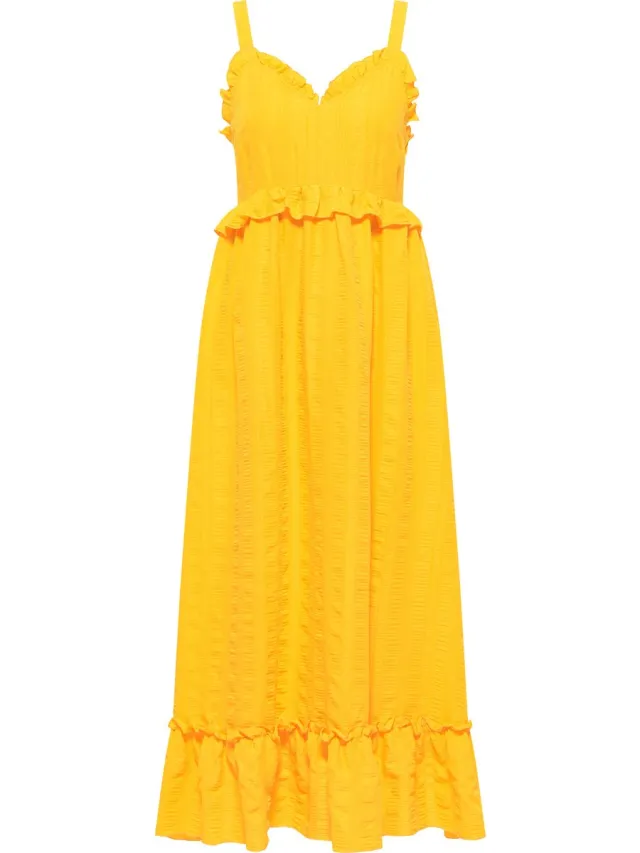 IZIA Maxi jurk oranje