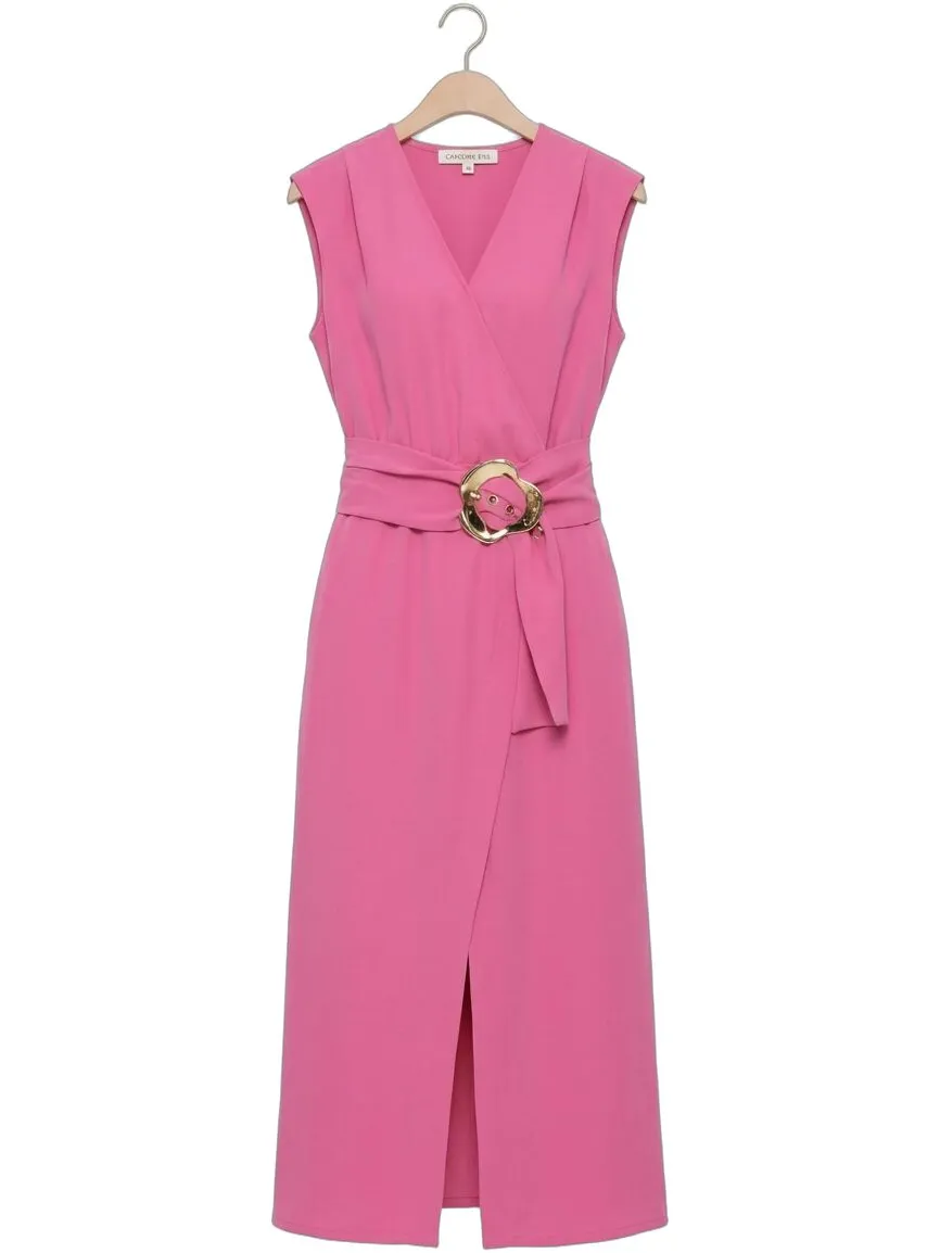 Caroline Biss Dames Jurken 1109 - Roze, foto 2