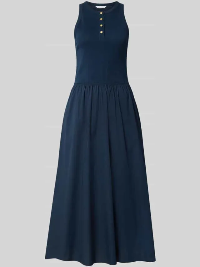 Tommy Hilfiger A-lijn vrijetijdsjurk van puur katoen marineblauw, foto 2