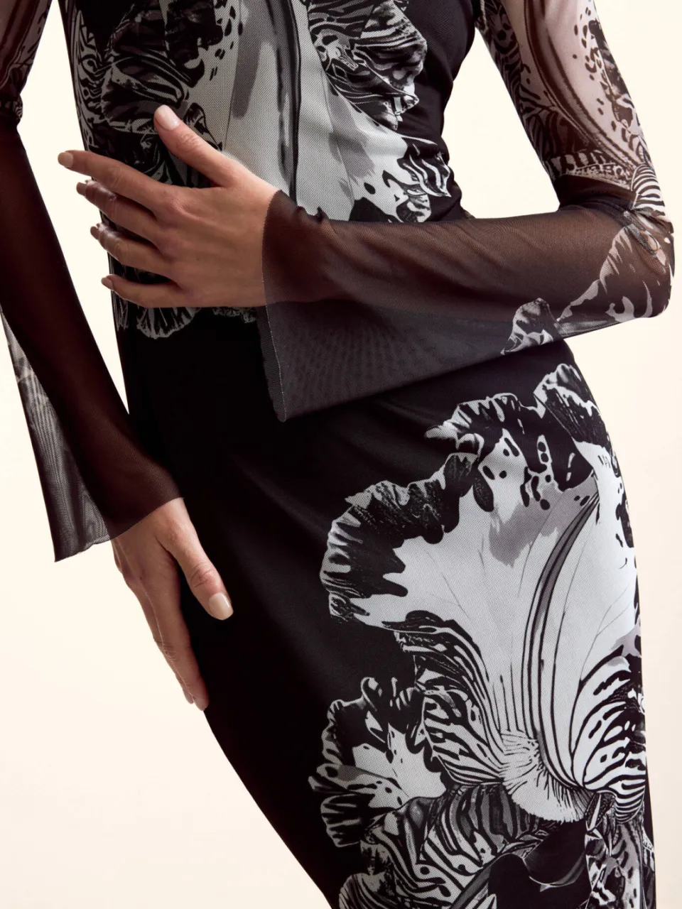 Desigual midi jurk zwart, foto 4