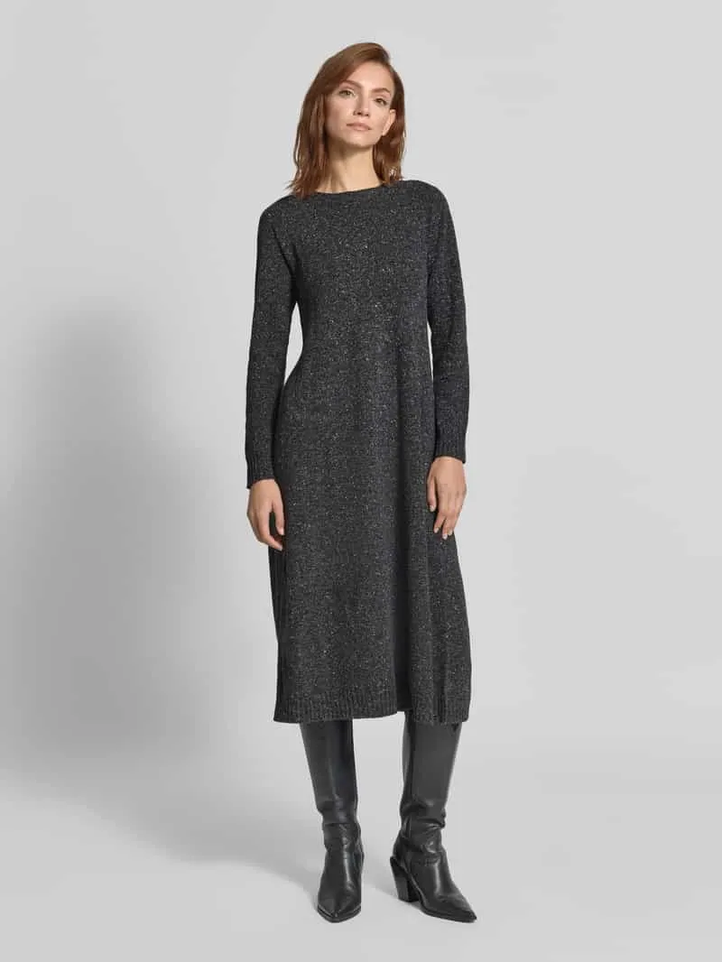 Max Mara Nauwsluitende vrijetijdsjurk van wolmix met zijde-aandeel model 'GOCCIA' Antraciet
