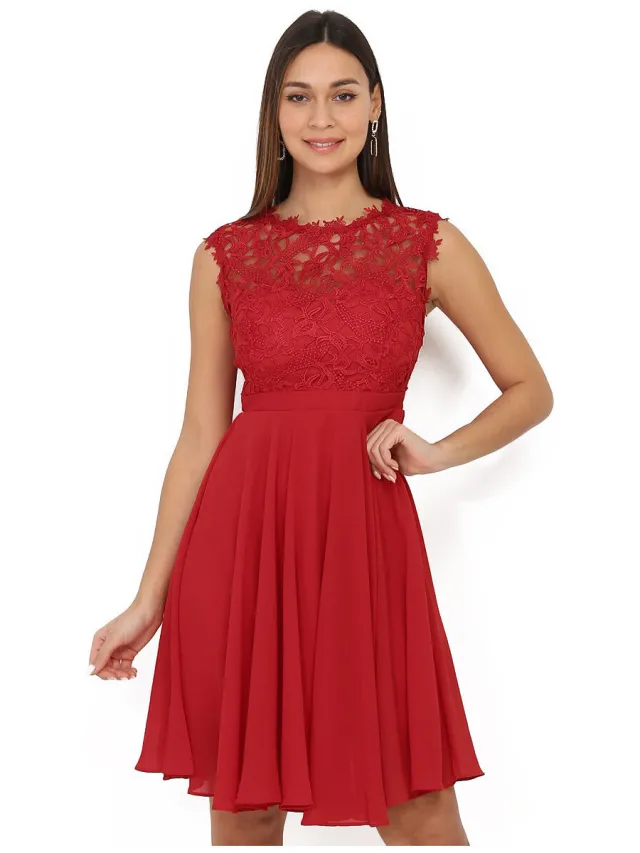 La Modeuse Jurk La Modeuse 19381_P54478 Rood