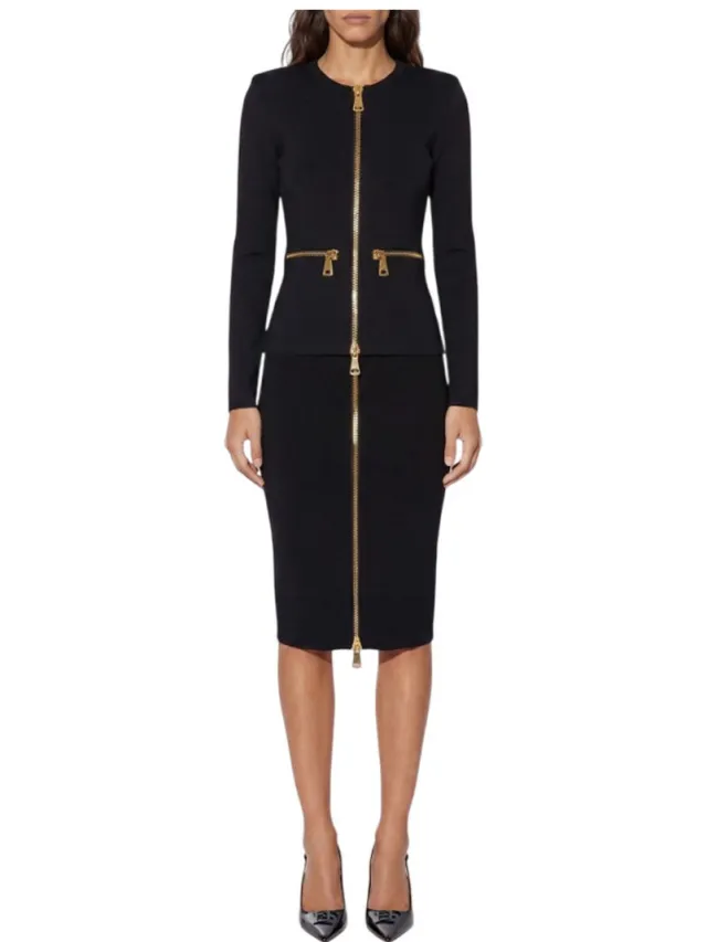 Elisabetta Franchi Jurk Elisabetta Franchi GK28B66E2 Zwart