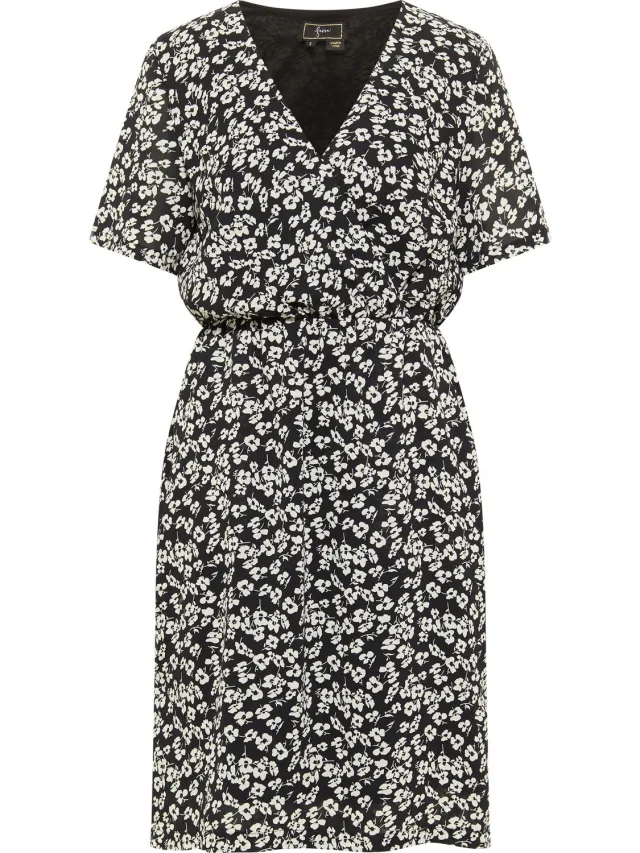 NAEMI Dress Schwarz Weiss