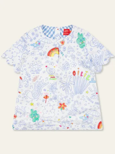 Oilily Daluna jurk Veelkleurig