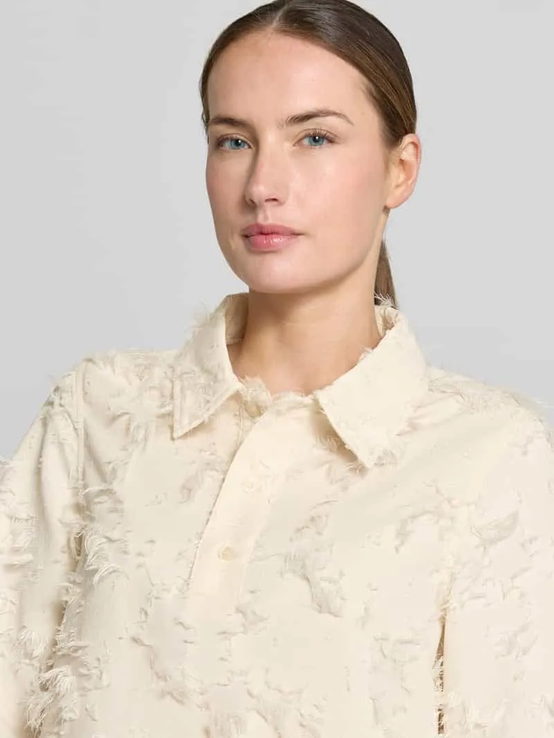MbyM Mini-jurk met korte knoopsluiting model 'Mialle' offwhite, foto 4