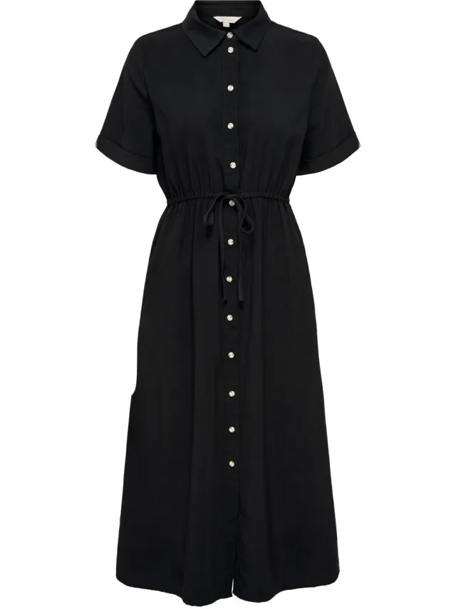Only ONLARIS LIFE 2/4 SHIRT DRESS WVN CC - Meisjes - Maxi jurken Black