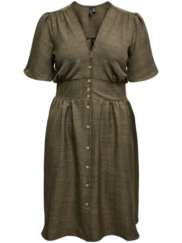 Vero Moda Curve Jurk VMCMELANEY Korte jurk kambaba 1