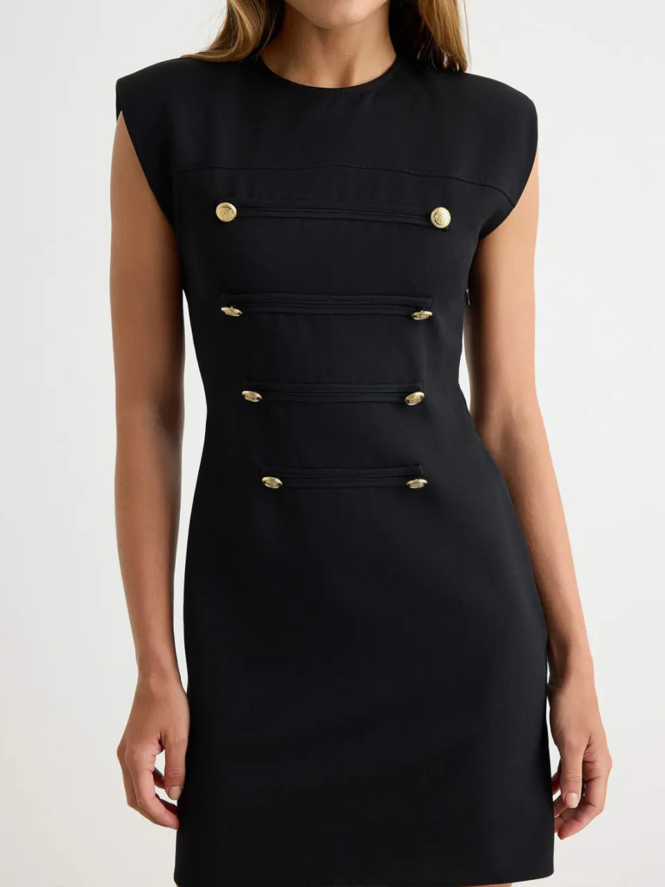 Trendyol TRENDYOLMİLLA Dames Zwart Effen Kort / Mini Mouwloos Bodycon Jurken, foto 2