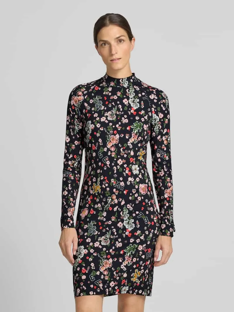 Marc Cain Slim Fit midi-jurk met opstaande kraag marineblauw, foto 4