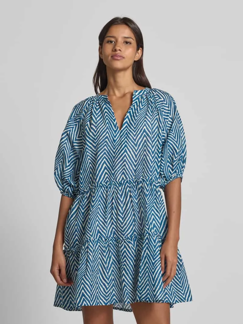 Barts Mini-jurk met ruches, model 'ADELIU' Blauw