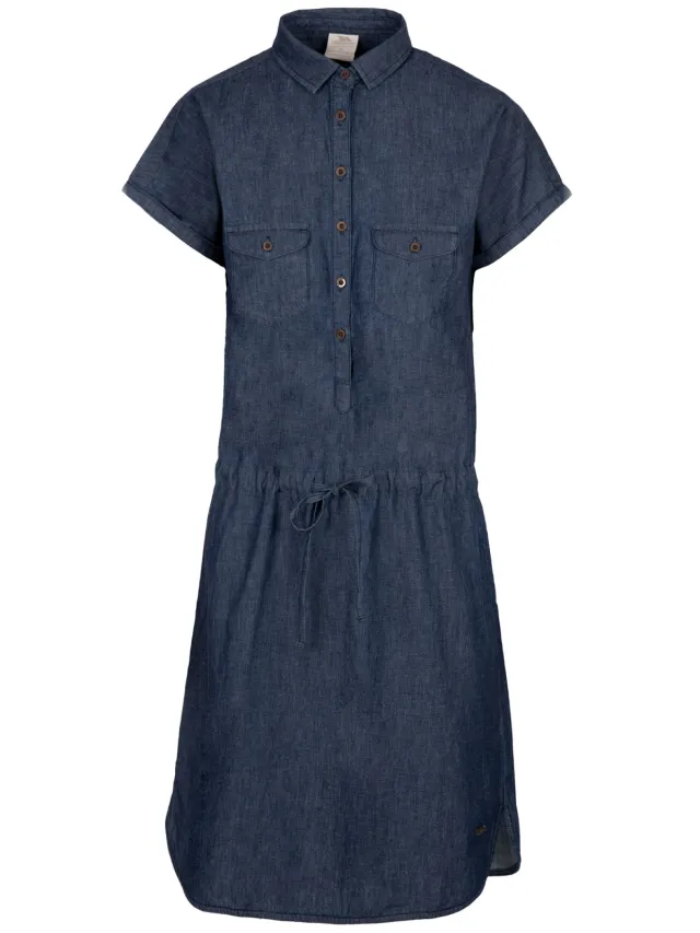 Trespass Vrouwen/dames Talula-jurk (Marine/Chambray) Marineblauw