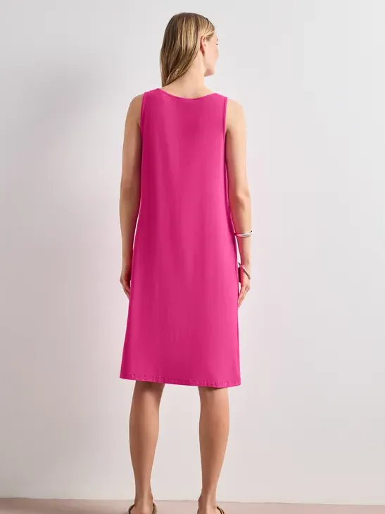 Street One Knielange jurk met gespdetail roze, foto 3