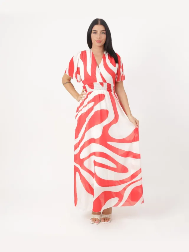 Elara Maxikleid Rot
