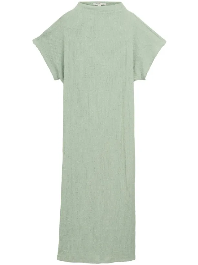 Tom Tailor Denim - Midi-jurk met opstaande kraag - Fresh Mint Green