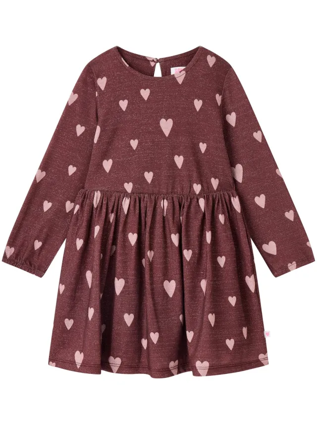 Someone MAGALI-SG-52-H Meisjes Jurk - MEDIUM BORDEAUX