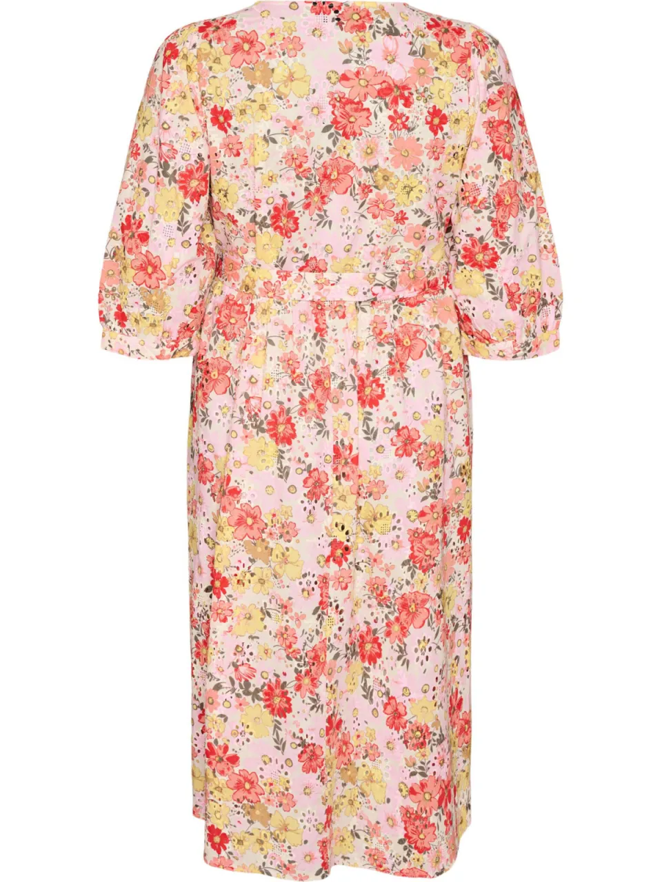 Zizzi gebloemde midi jurk Plus Size - roze, foto 2