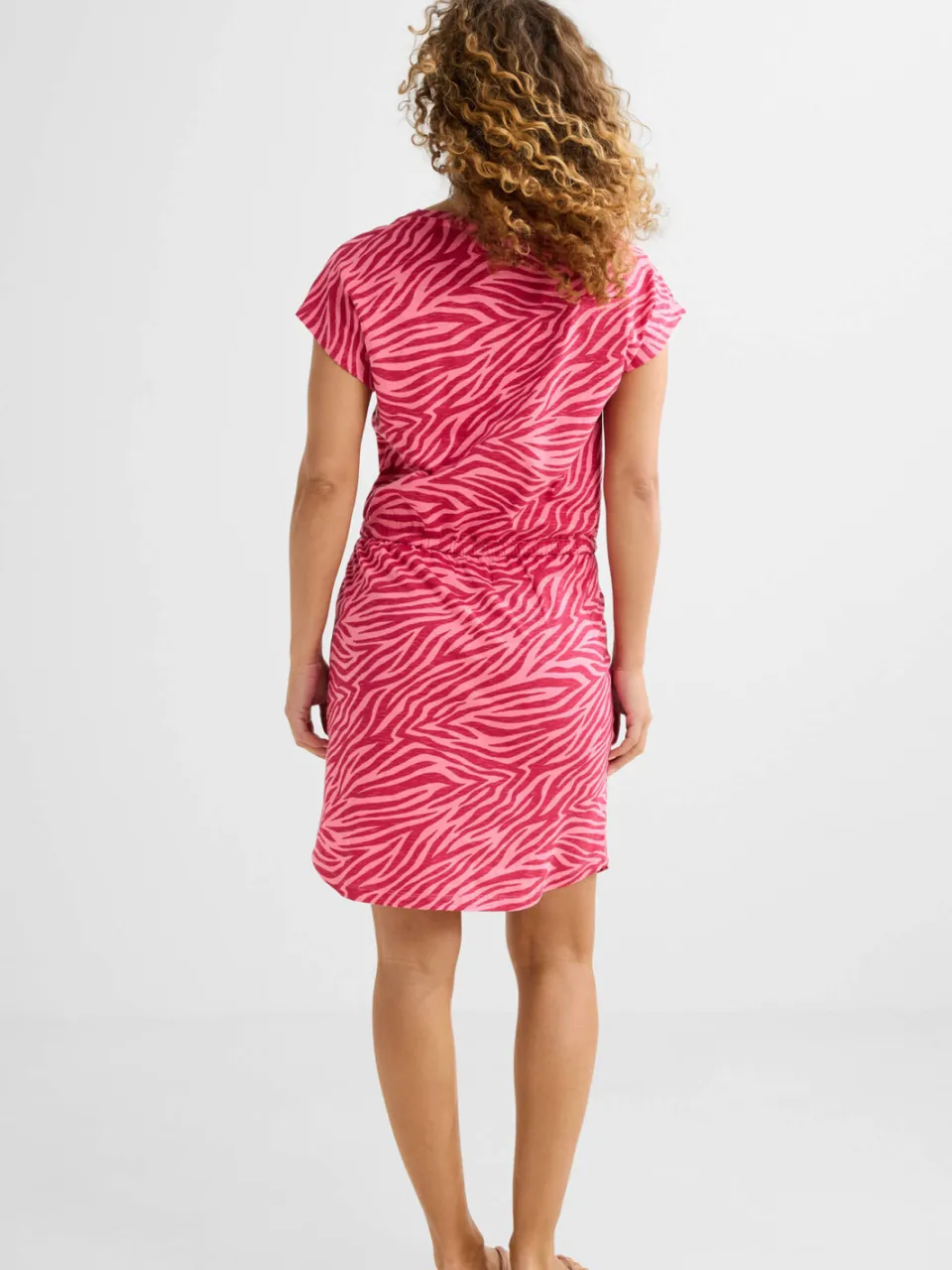 BEACHWAVE strandjurk roze/fuchsia, foto 3
