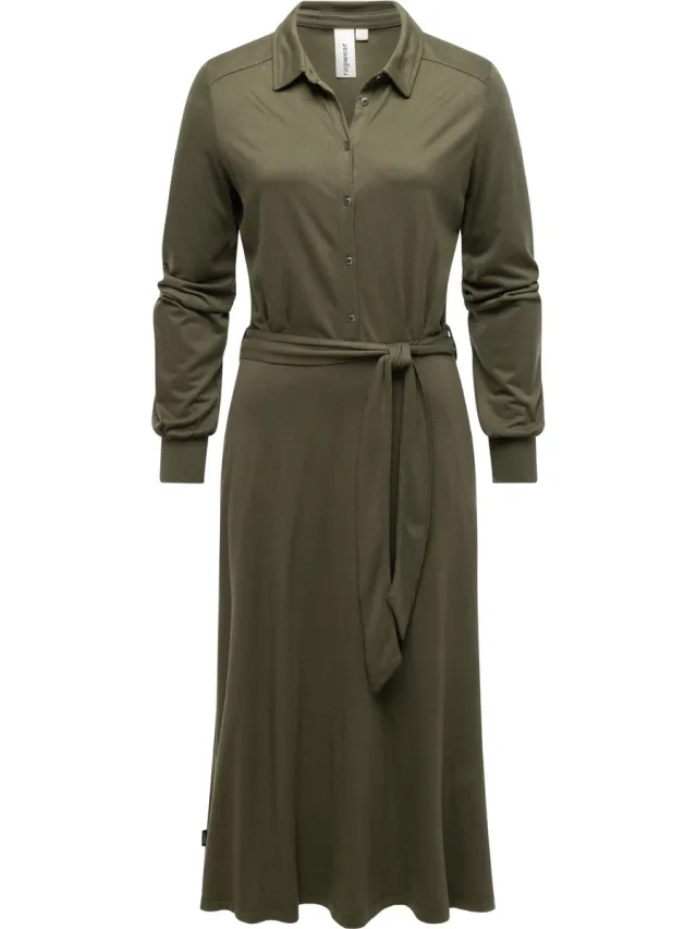 Ragwear Dames Blouse jurk Dark Olive