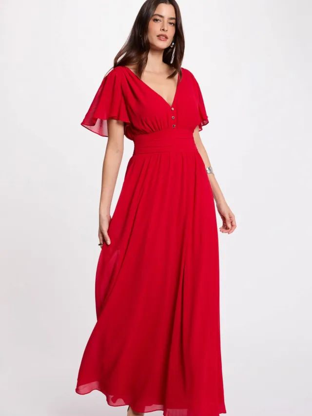 Morgan maxi jurk rood