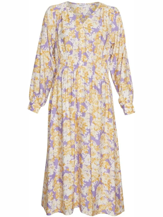 Moss Copenhagen Dames jurk Moss Copenhagen Marte Ladonna AOP Lila