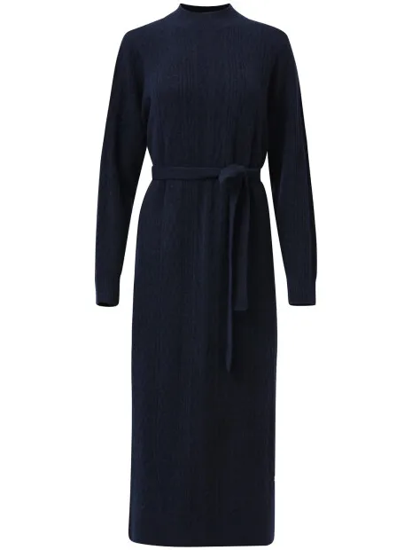 Smashed Lemon Damesgebreide maxi jurk blauw, foto 2
