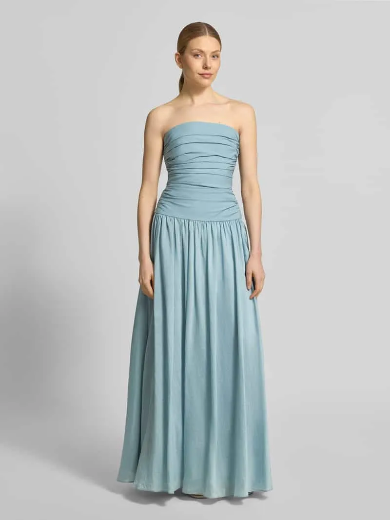 Jake*s Cocktail maxi-jurk in off-shoulder-look Jeansblauw