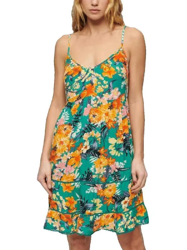 Superdry Jurk Superdry Courte Beach Multicolour