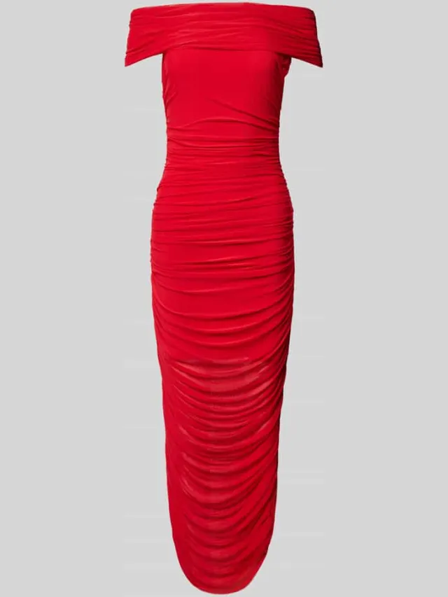Forever New Cocktailjurk met off shoulder-design rood, foto 2