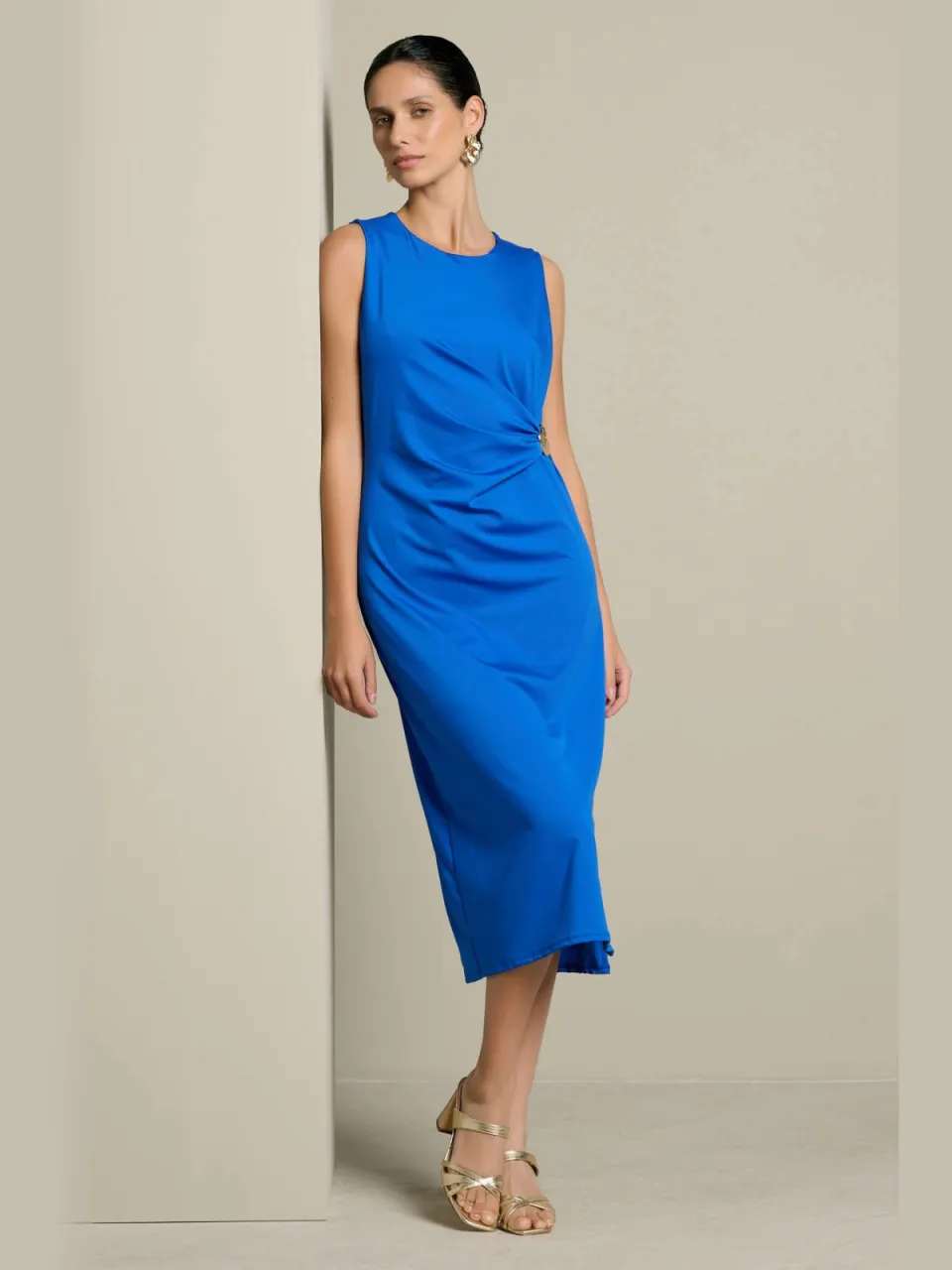 LOLALIZA avondjurk - blauw