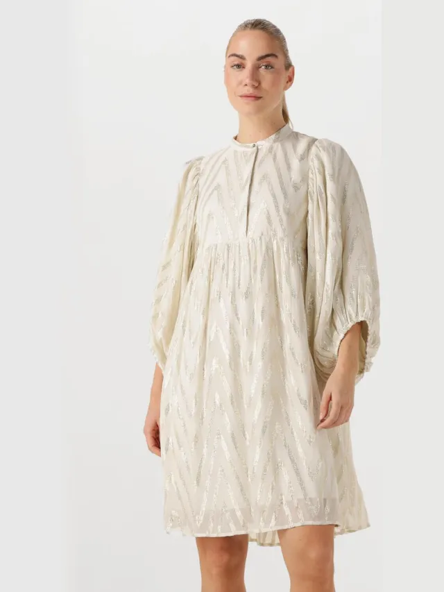 Bruuns Bazaar Dames Jurken Sarina Dress - Gebroken Wit