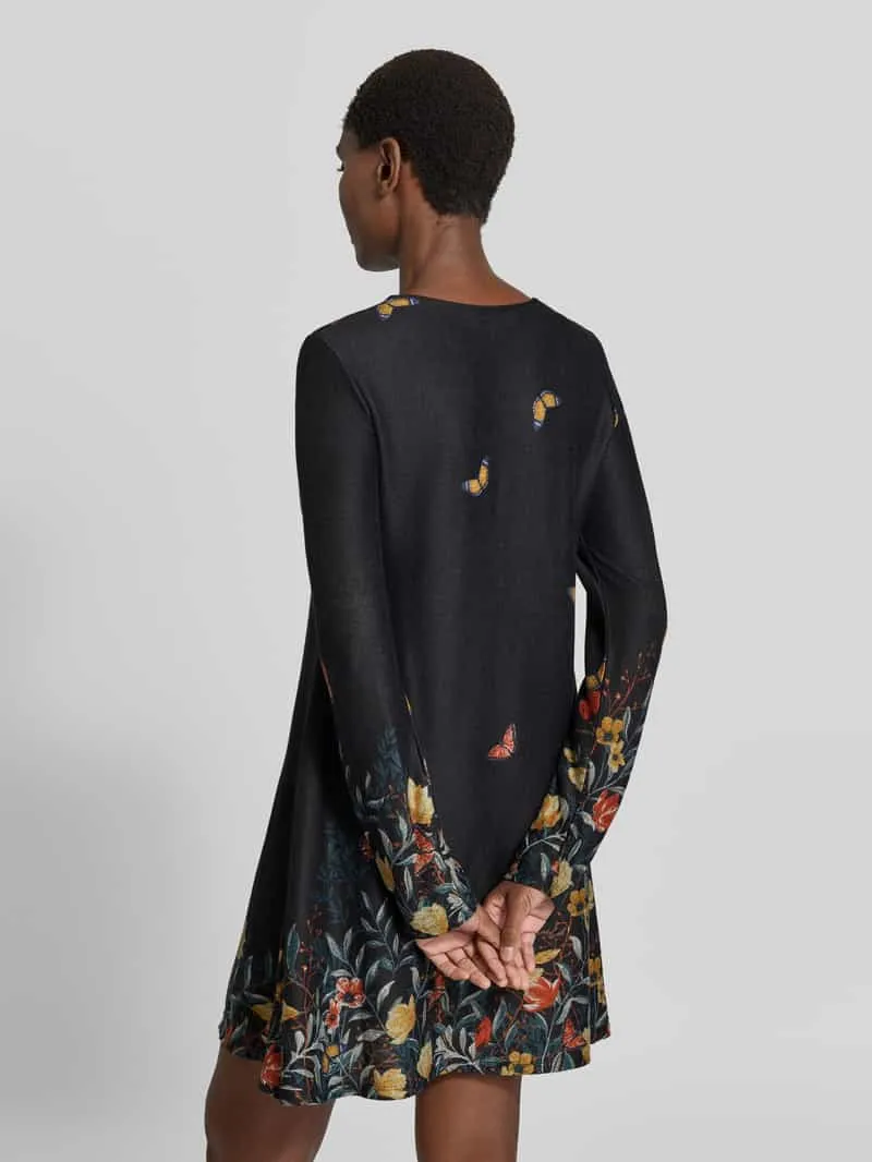 Apricot Mini-jurk met ronde hals zwart, foto 3