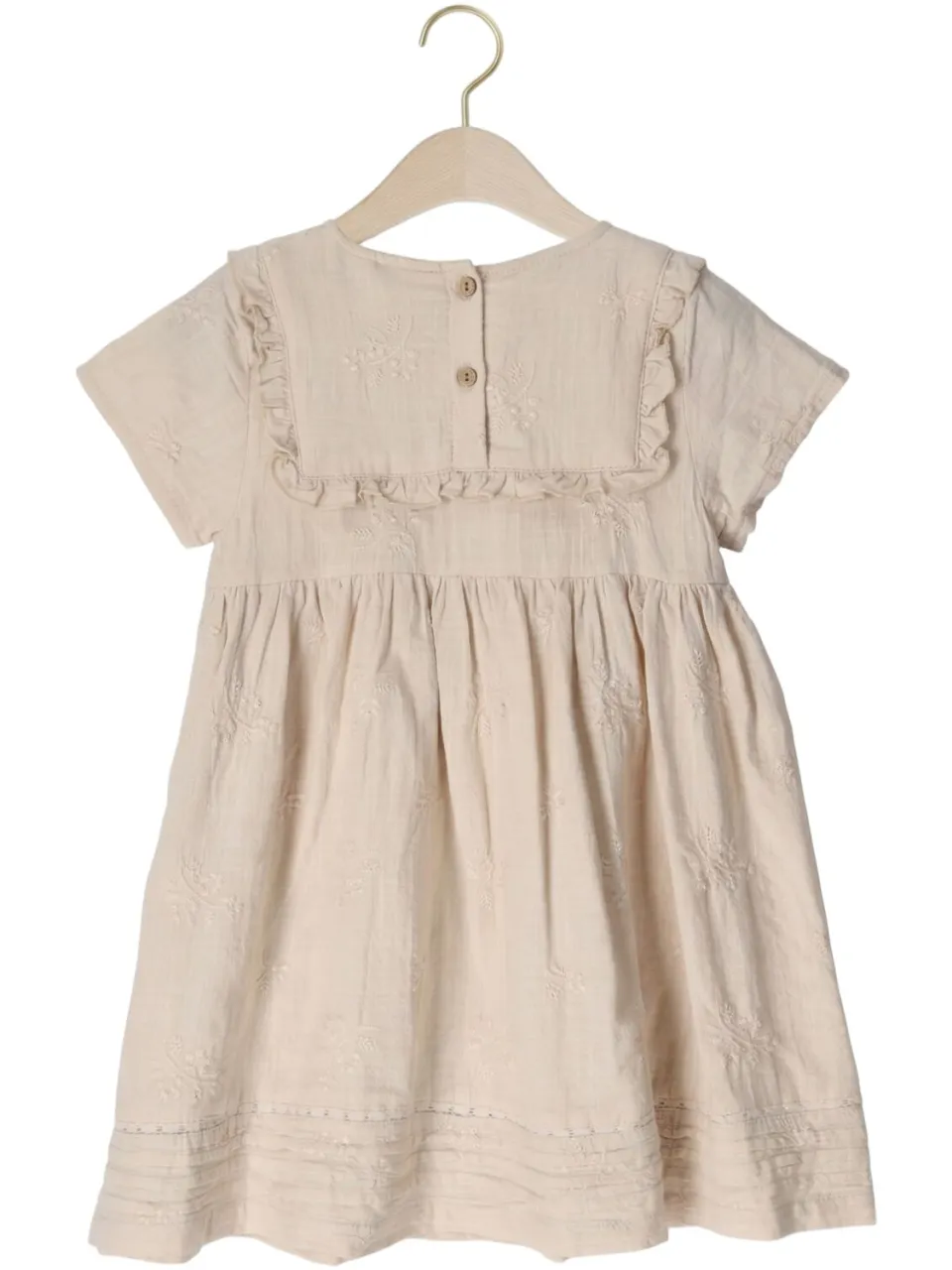 Lil' Atelier Meisjes Jurken Nmfferonia Ss Loose Dress Lil - Beige, foto 3