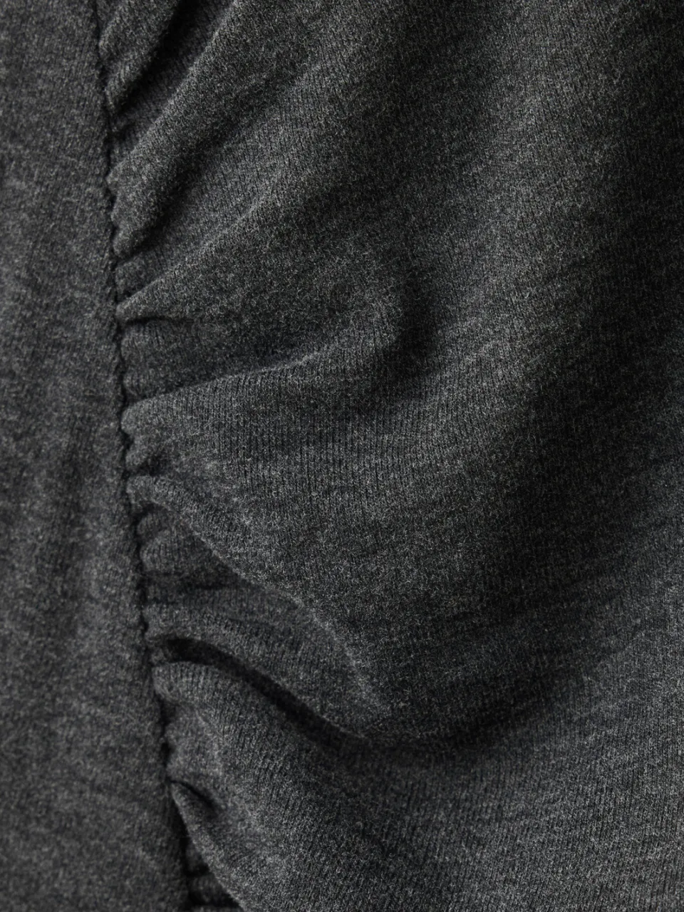 Mango midi jurk met split - grijs, foto 5