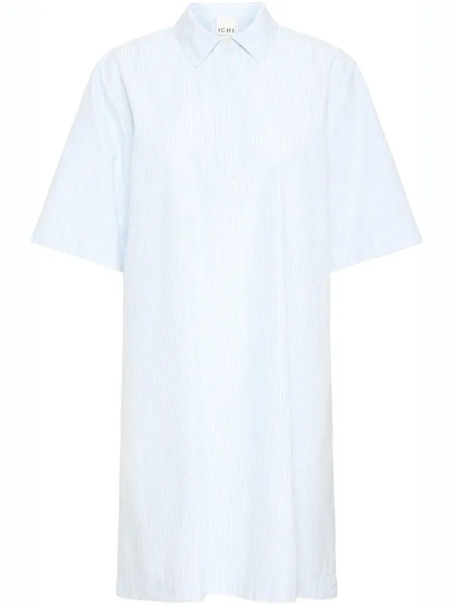 Ichi IHGARIA DR - Dames - Mini jurken LIGHT BLUE STRIPE