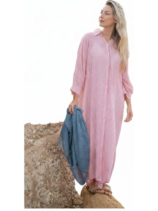 Isla Bonita By Sigris Lange Jurk Isla Bonita By Sigris Jurk Roze