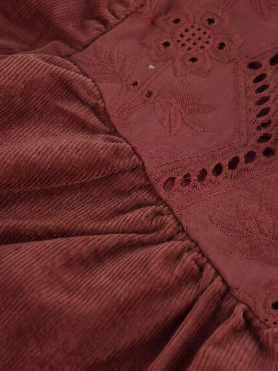 Lil' Atelier Meisjes Jurken Nmfonellas Loose Cord Dress 1146-hc Lil - Bordeaux, foto 3