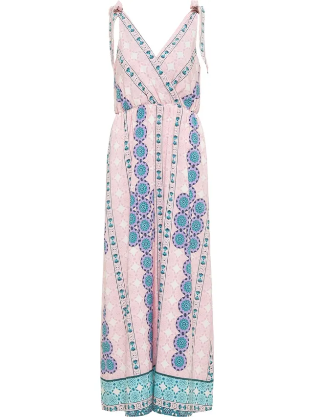 IZIA Maxi jurk Roze Veelkleurig