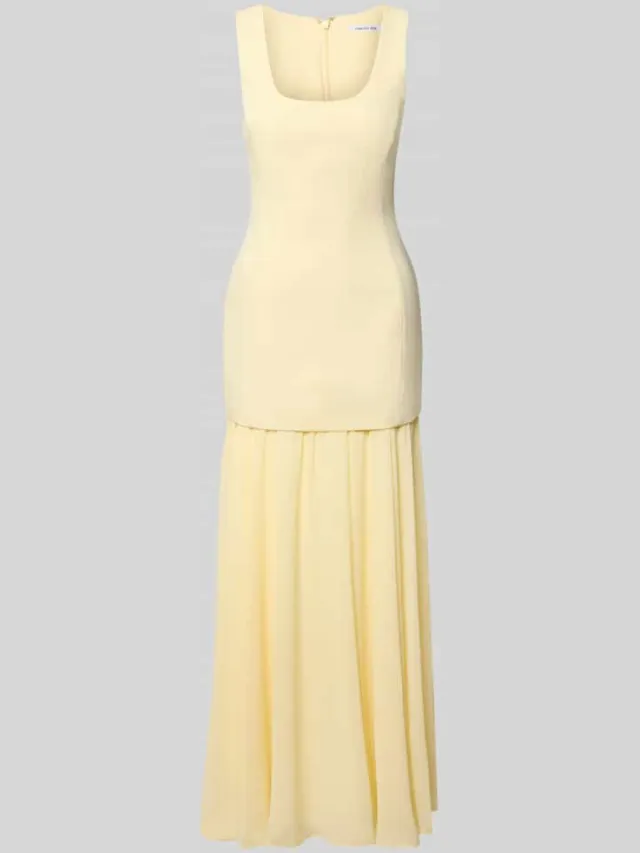 Forever New Avondjurk met viscose model 'Melva' lichtgeel, foto 2