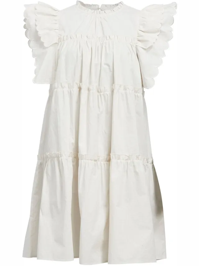 OBJECT COLLECTORS ITEM Object Objhope S/l Dress Dames - Jurk - Ecru