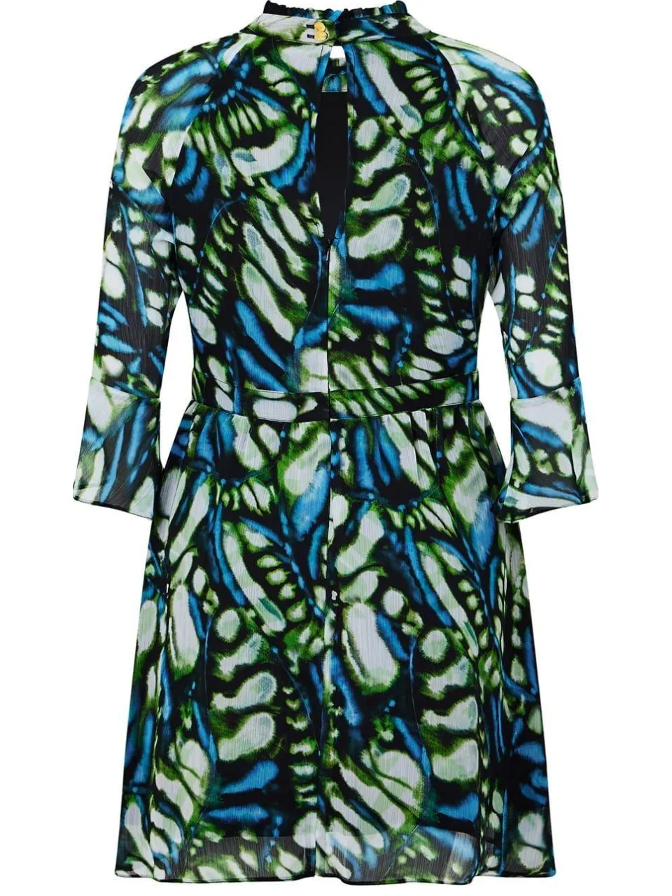 Biba Skaterjurk met hoge hals voor dames (Vlinder Groen), foto 2