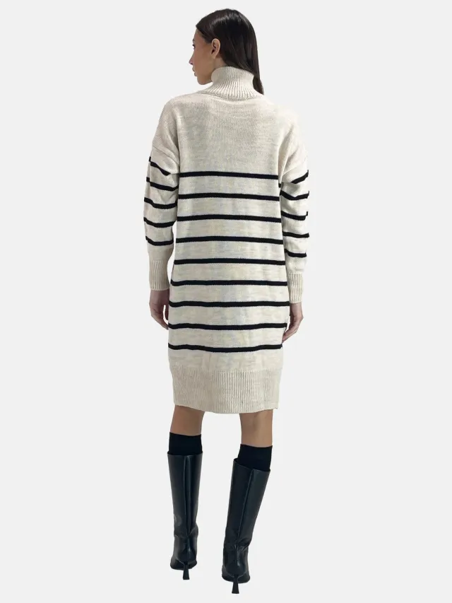 Elara Strickkleid Beige