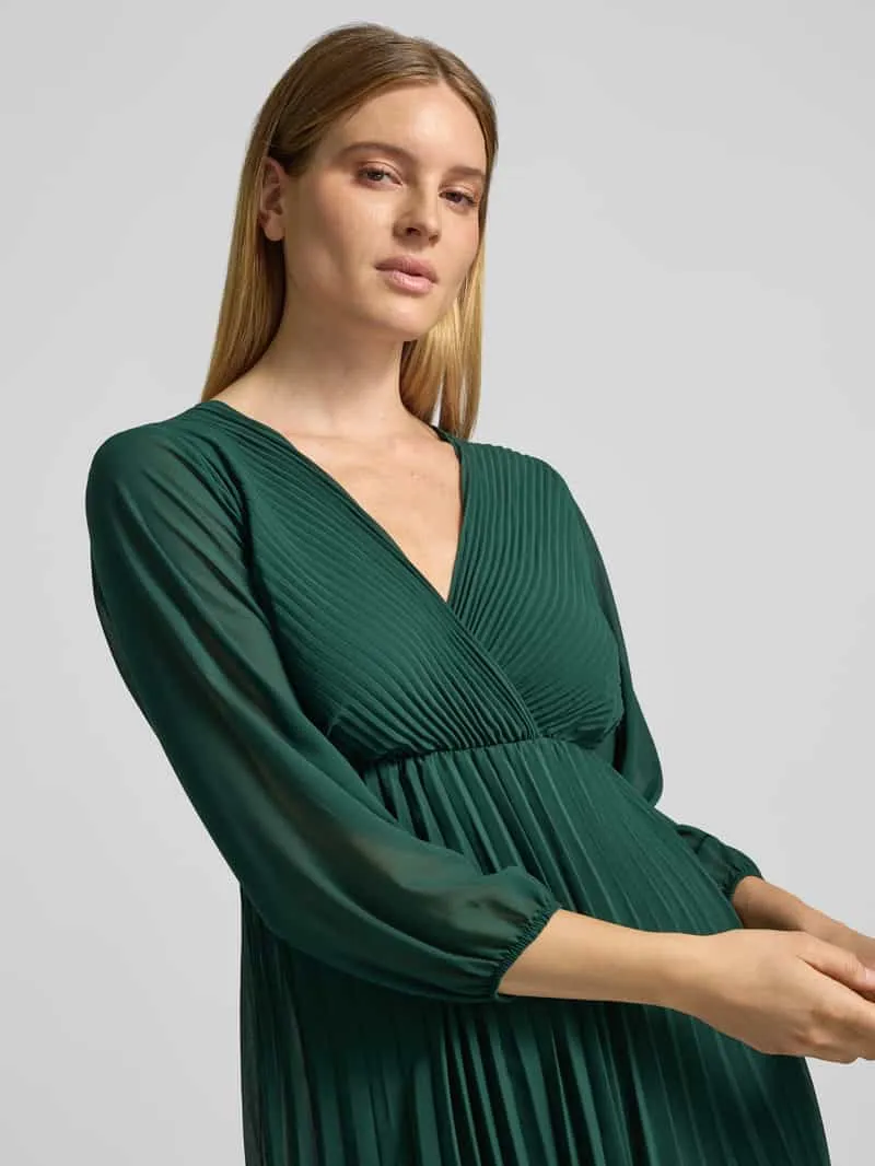 ZABAIONE Vrijetijdsjurk met v-hals model 'Im44sa' donkergroen, foto 4
