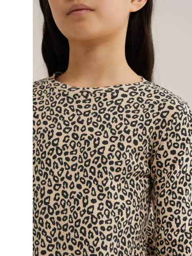 WE Fashion midi jurk beige, foto 4