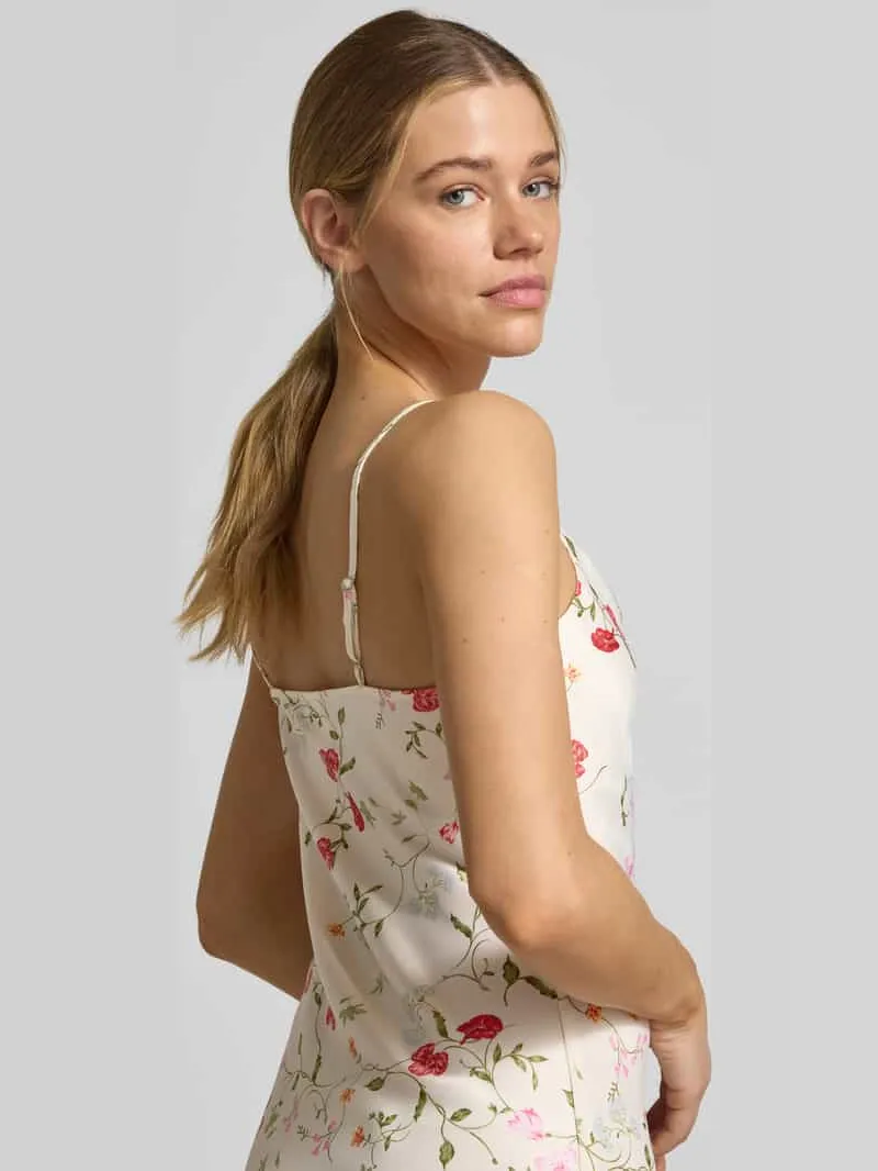 Yas cocktailjurk met spaghettibandjes model 'THEA' felroze, foto 5