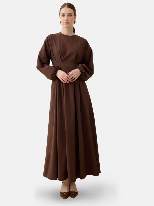 Refka Modest Dress Refka Taupe