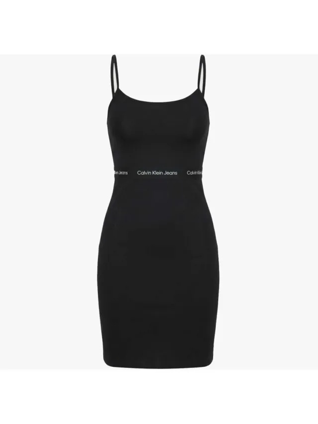 Calvin Klein Korte Jurk Calvin Klein Jeans Lv047f289g Zwart